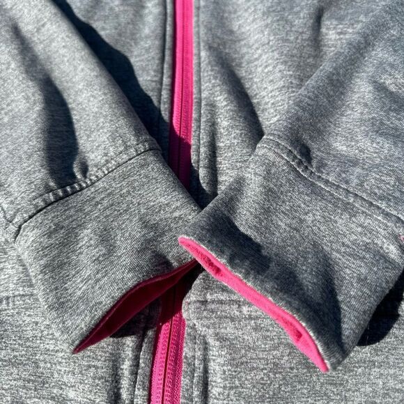 Ivivva By  Lululemon Girls Reversible Zip Jacket Pink/Grey Size 14 - Picture 12 of 12